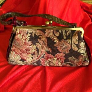 Red and Tan Vintage with Gold Frame